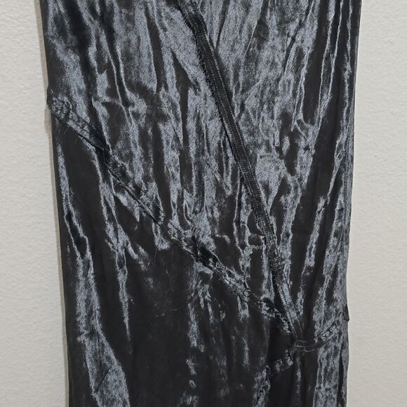 Free People Crushed Velvet Distressed Maxi Skirt Size xs - Picture 2 of 9